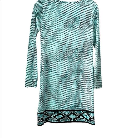 Michael Kors snakeskin border shift dress size XS - Picture 2 of 4